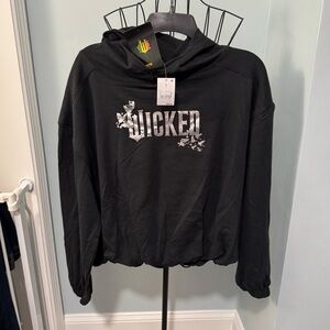 New Wicked Black Silver Hoodie Sweatshirt Paul Tazewell Small S Womens target